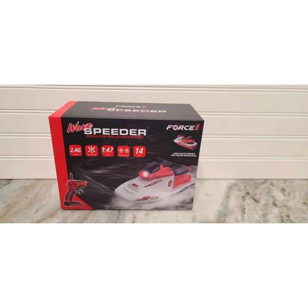 Force 1 Wave Speeder Radio Control Motor Boat NEW